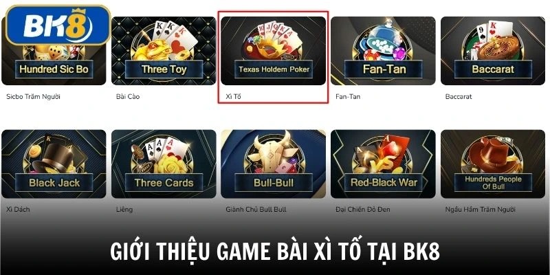 Giới thiệu tổng quan về sảnh poker online casino tại BK8